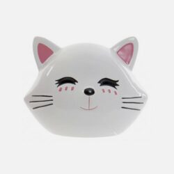 TIRELIRE CHAT blanc