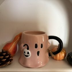 BOUGIE MUG FANTOME  ROSE