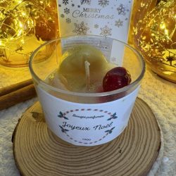 BOUGIE DE NOEL FRUITS CONFITS 100G