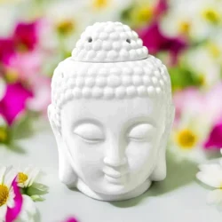 Brûleur Bouddha blanc en Céramique