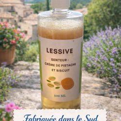 Lessive crème de pistache et biscuit