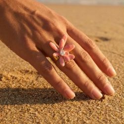 Bague thea rose