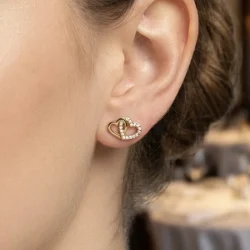 BOUCLES D'OREILLES COEUR