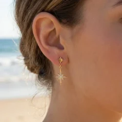 BOUCLES D'OREILLES ETOILE