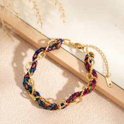 Bracelet tressé  pour charms