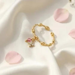 Bague Maille Marine Breloque