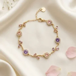 Bracelet Fleuri Strass Colorés Carla