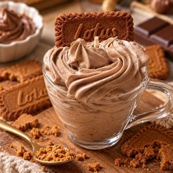 Bougie mousse chocolat et spéculos