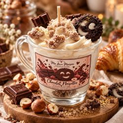 Bougie chocolat noisettes
