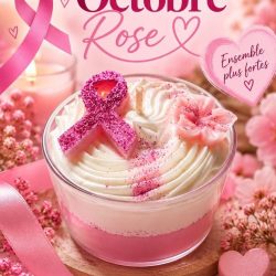 Bougie octobre rose